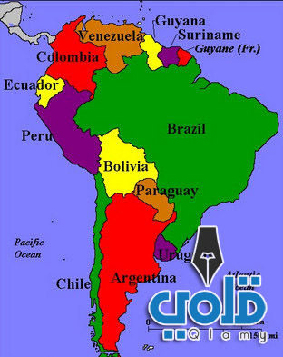 قارات العالم ودولها-جنوب أمريكا