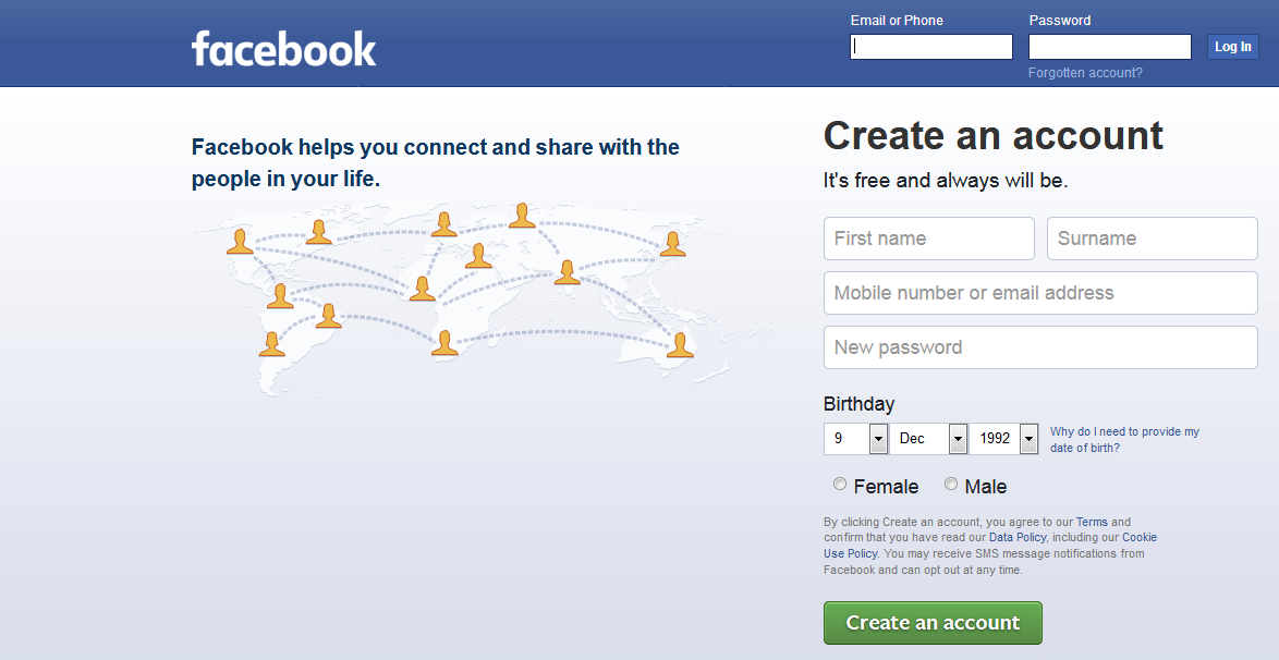 كيفية عمل صفحة فيس بوك شخصية