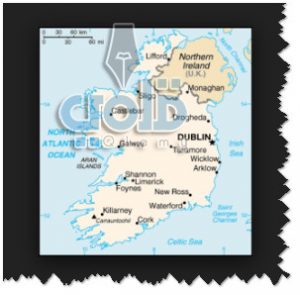 الموقع الجغرافي لدولة ايرلندا