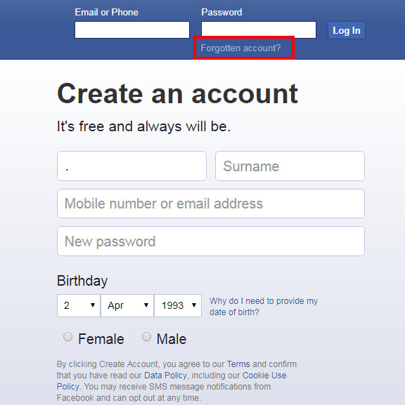 بوك فيس تسجيل الدخول فيسبوك